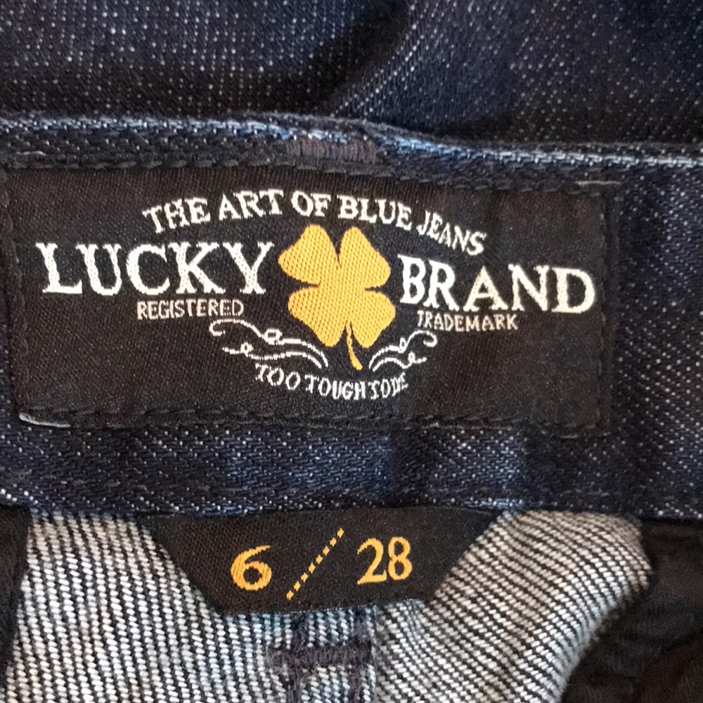 Lucky Brand Jeans double button, wide, trouser, 6  pockets, size 6/28 - Picture 7 of 9